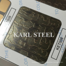 High Quality 201 Stainless Steel Color Ket008 Etched Sheet